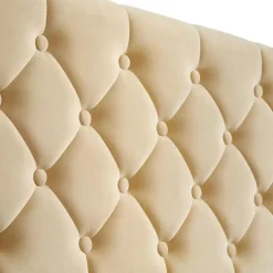 Twijfelaars-tectake Gestoffeerd bed met LED & opbergruimte, 120 x 200 cm, Beige
