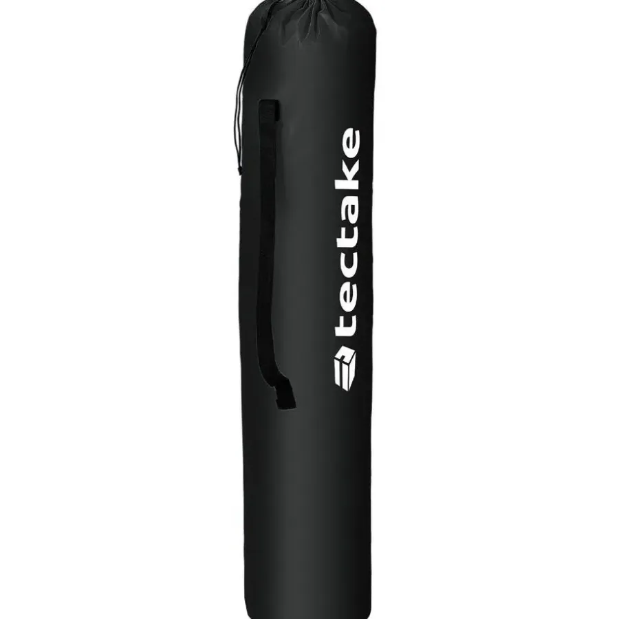 Kamperen En Outdoor-tectake Gestoffeerde campingstoel MTX, opvouwbaar, met bekerhouder, Zwart