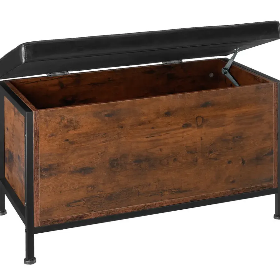 Hockers En Voetenbanken-tectake Gestoffeerde zitkist Calico 81,5x41,5x50,5cm