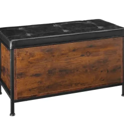 Hockers En Voetenbanken-tectake Gestoffeerde zitkist Calico 81,5x41,5x50,5cm