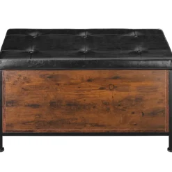Hockers En Voetenbanken-tectake Gestoffeerde zitkist Calico 81,5x41,5x50,5cm