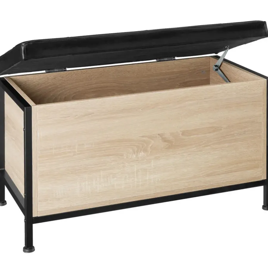 Hockers En Voetenbanken-tectake Gestoffeerde zitkist Calico 81,5x41,5x50,5cm
