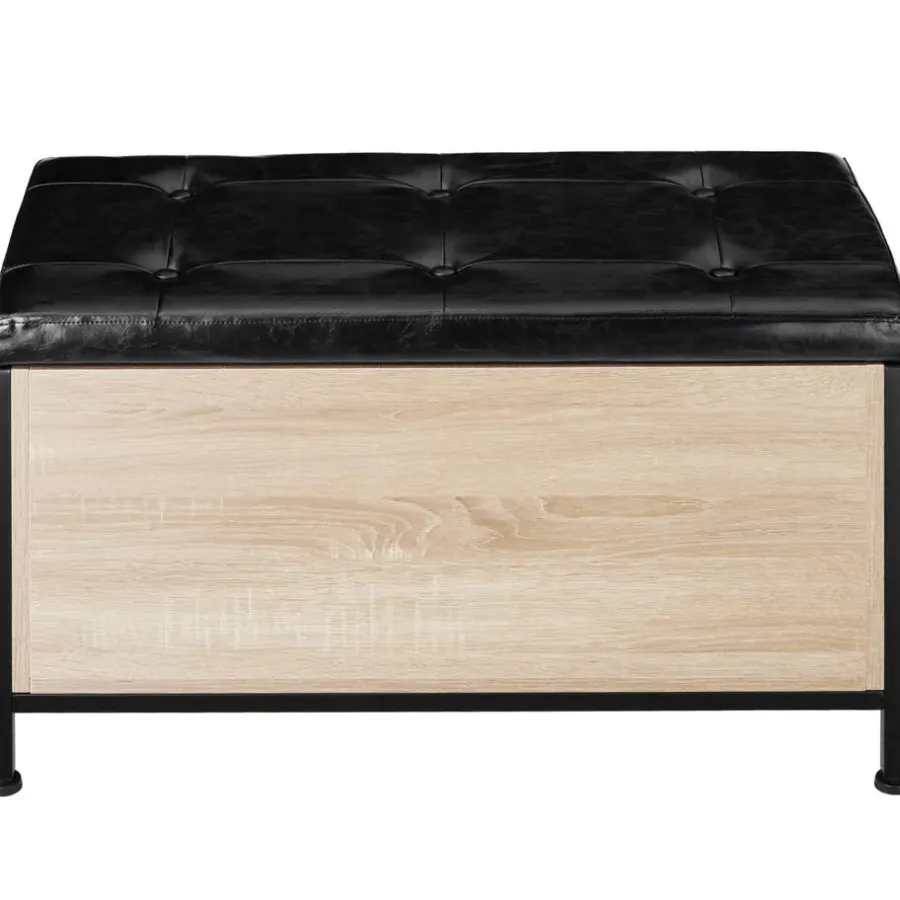 Hockers En Voetenbanken-tectake Gestoffeerde zitkist Calico 81,5x41,5x50,5cm