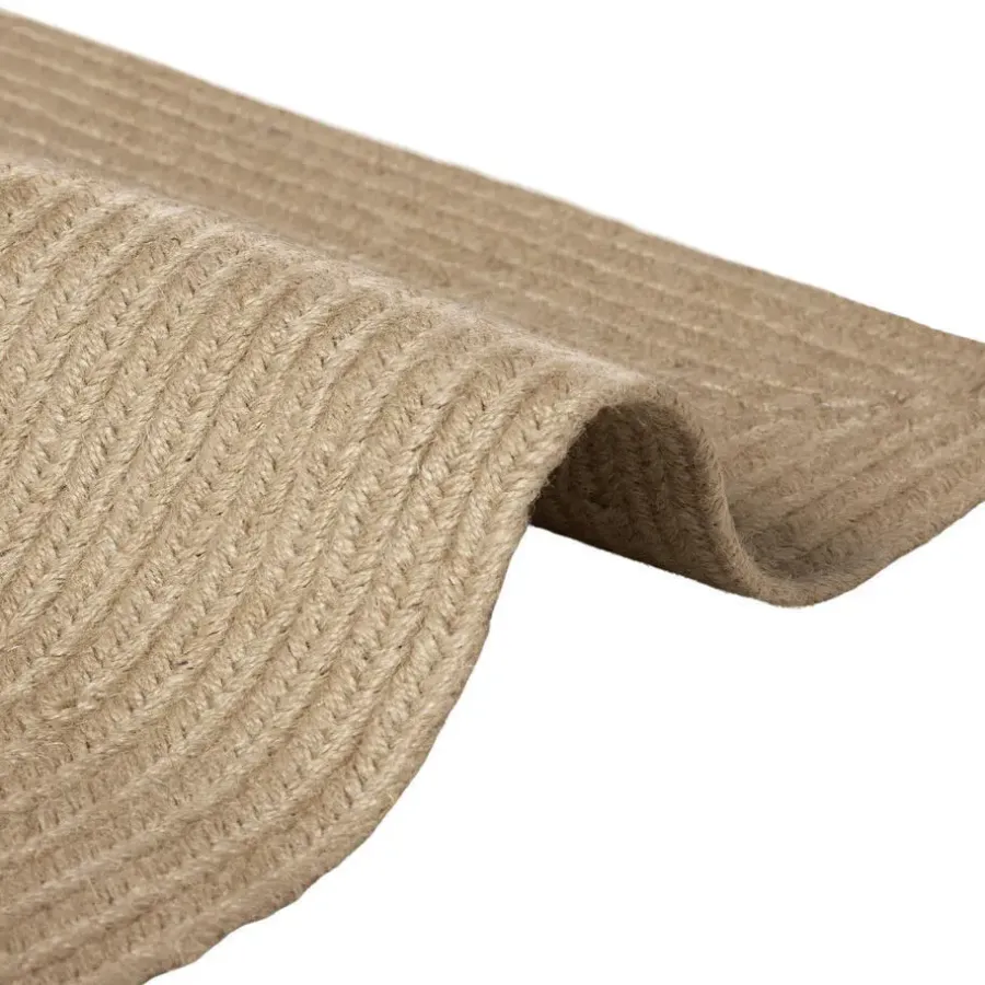 tectake ® Gevlochten vloerkleed Vibe van jute, boho-stijl 60 x 90 cm