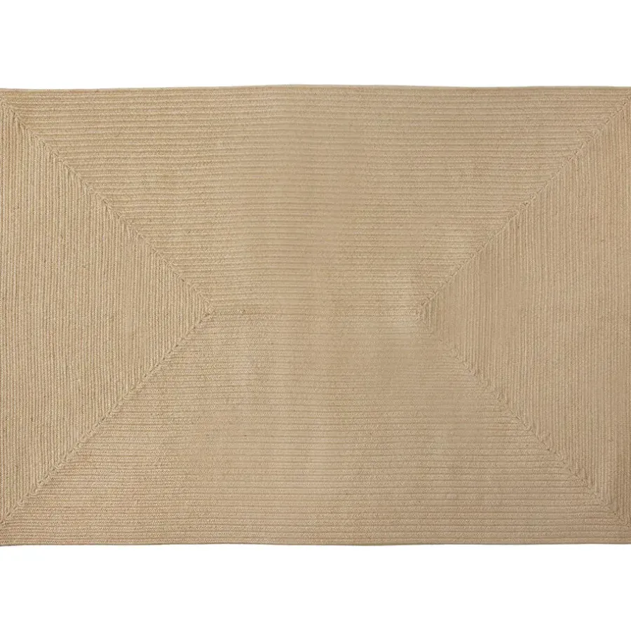 tectake ® Gevlochten vloerkleed Vibe van jute, boho-stijl 120 x 170 cm