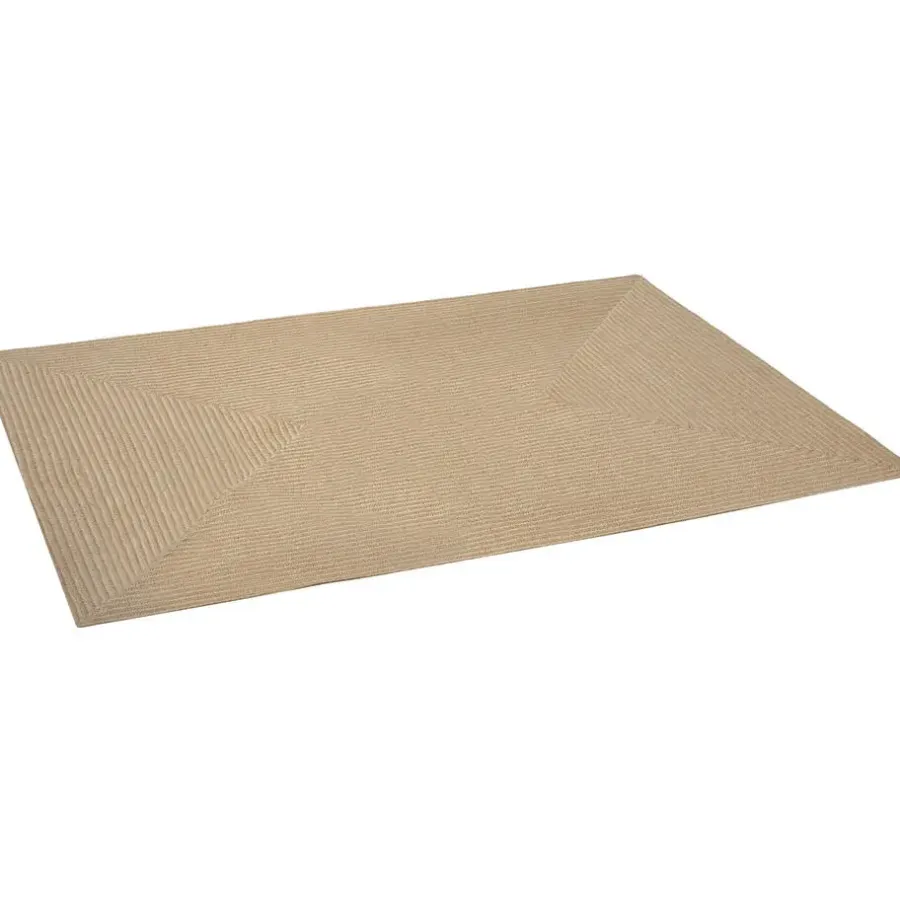 tectake ® Gevlochten vloerkleed Vibe van jute, boho-stijl 120 x 170 cm