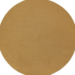 tectake ® Geweven vloerkleed Raya in jute-look Ø 160 cm - Bruin