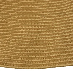 tectake ® Geweven vloerkleed Raya in jute-look Ø 160 cm - Bruin