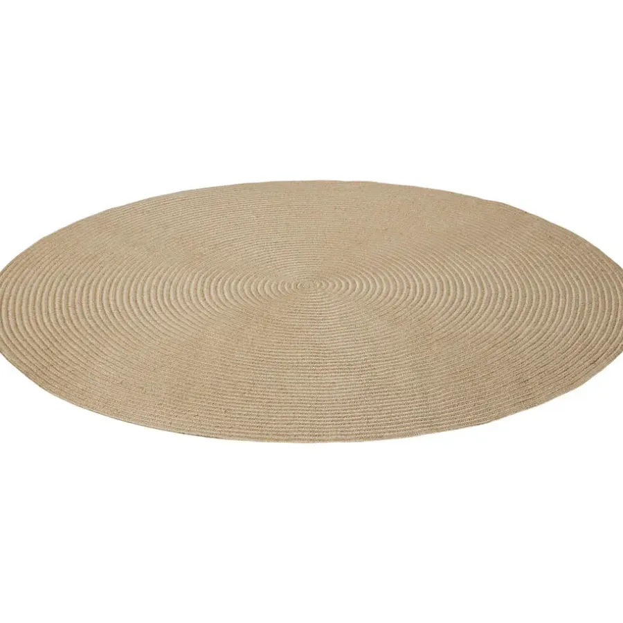 tectake ® Geweven vloerkleed Vibe van jute- en kunststofvezels Ø 160 cm