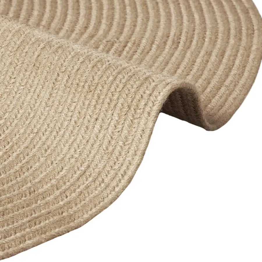 tectake ® Geweven vloerkleed Vibe van jute- en kunststofvezels Ø 160 cm