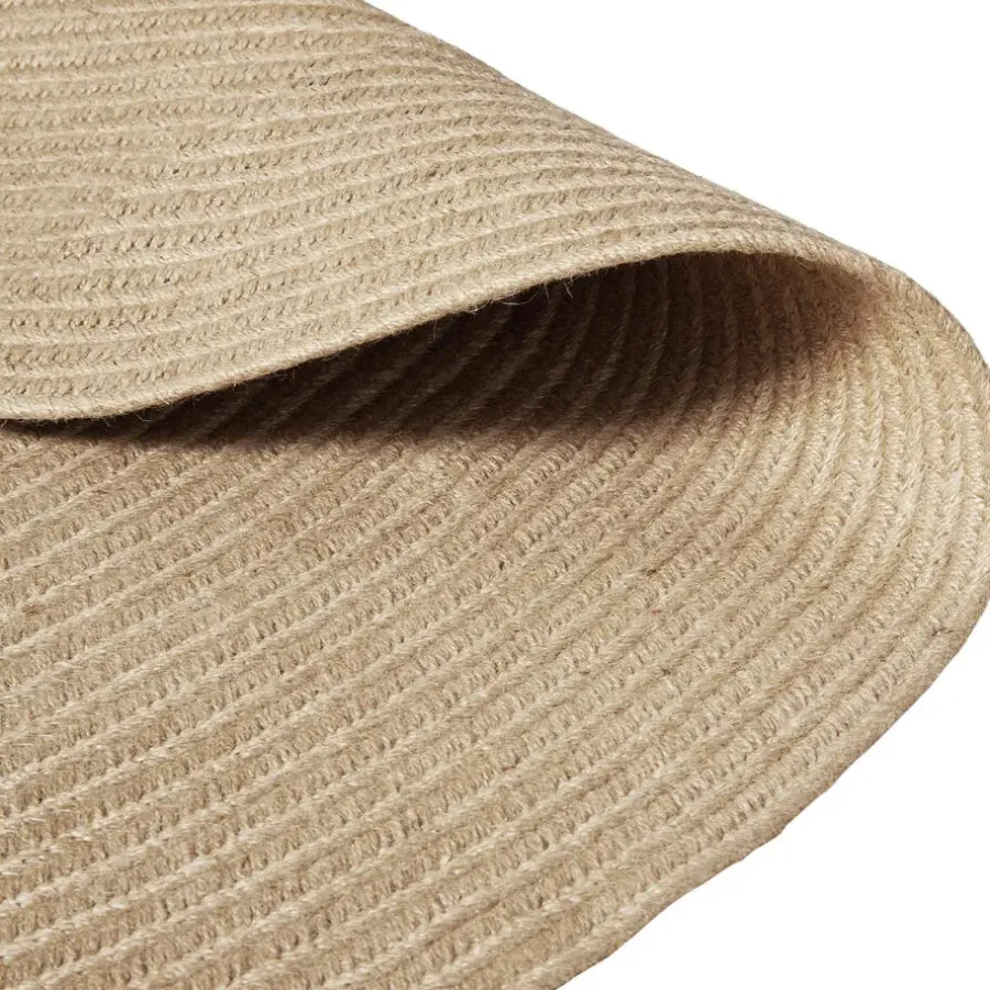 tectake ® Geweven vloerkleed Vibe van jute- en kunststofvezels Ø 160 cm