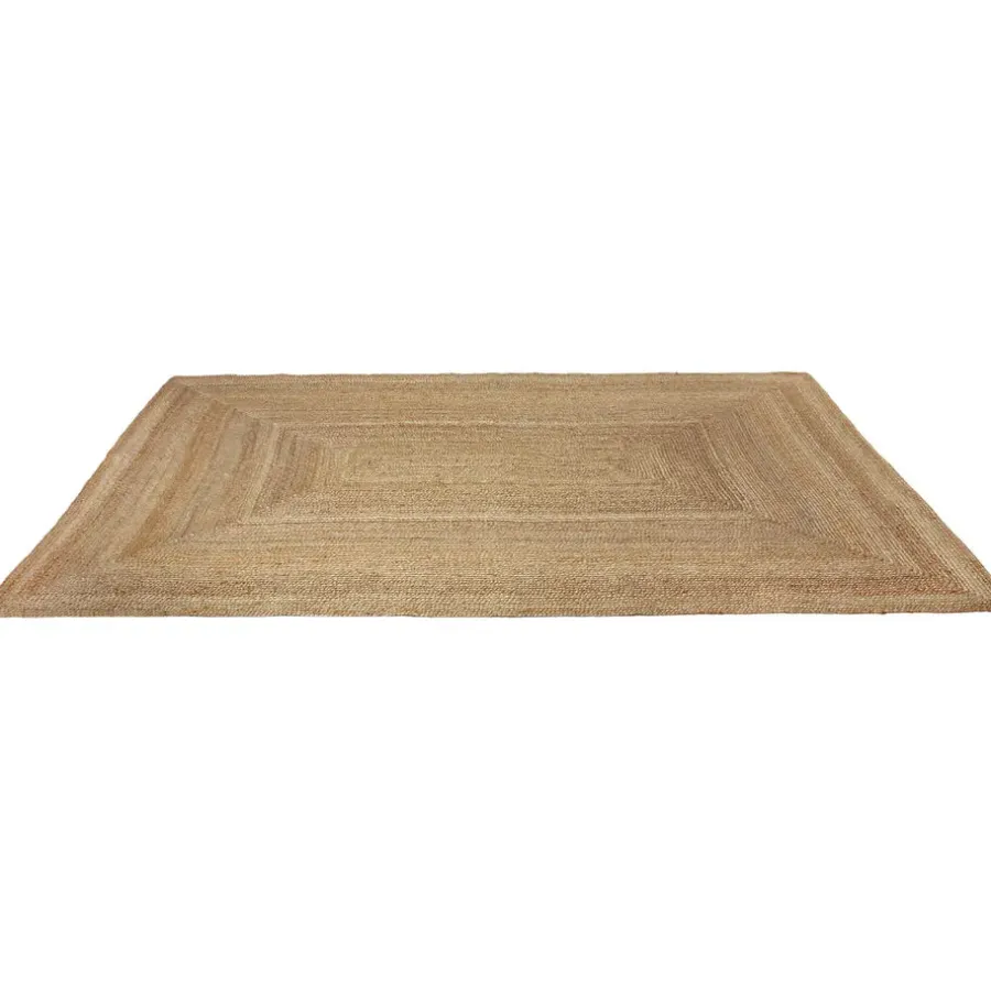 tectake ® Handgeweven vloerkleed Glim van jute, boho-stijl 200 x 290 cm