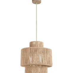 Hanglampen-tectake Hanglamp Allegra van jute in boho-stijl, 40W, Natuur