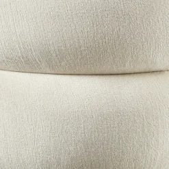 tectake Hocker Altu, gestoffeerd, opbergruimte, Fluweellook Crèmewit