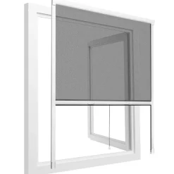 Raam En Deurhorren-tectake Insectenwerend rolgordijn - 110 x 160 cm - Wit