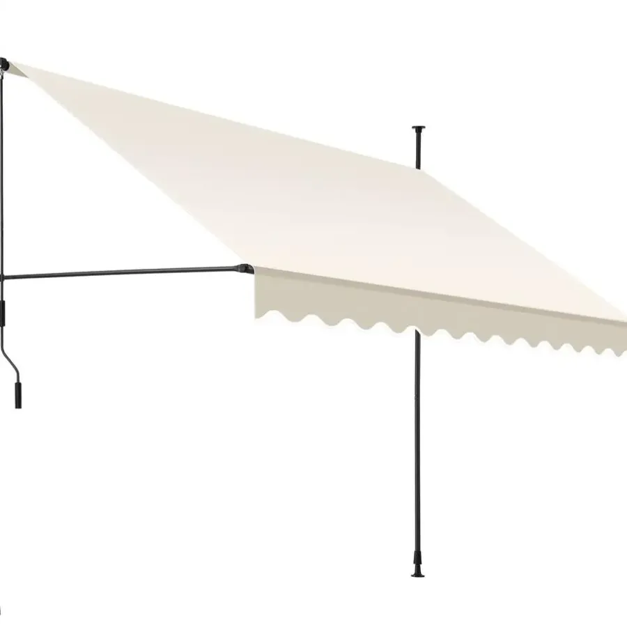 tectake Klemluifel met zwengel, in hoogte verstelbaar, Beige