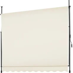 tectake Klemluifel met zwengel, in hoogte verstelbaar, Beige