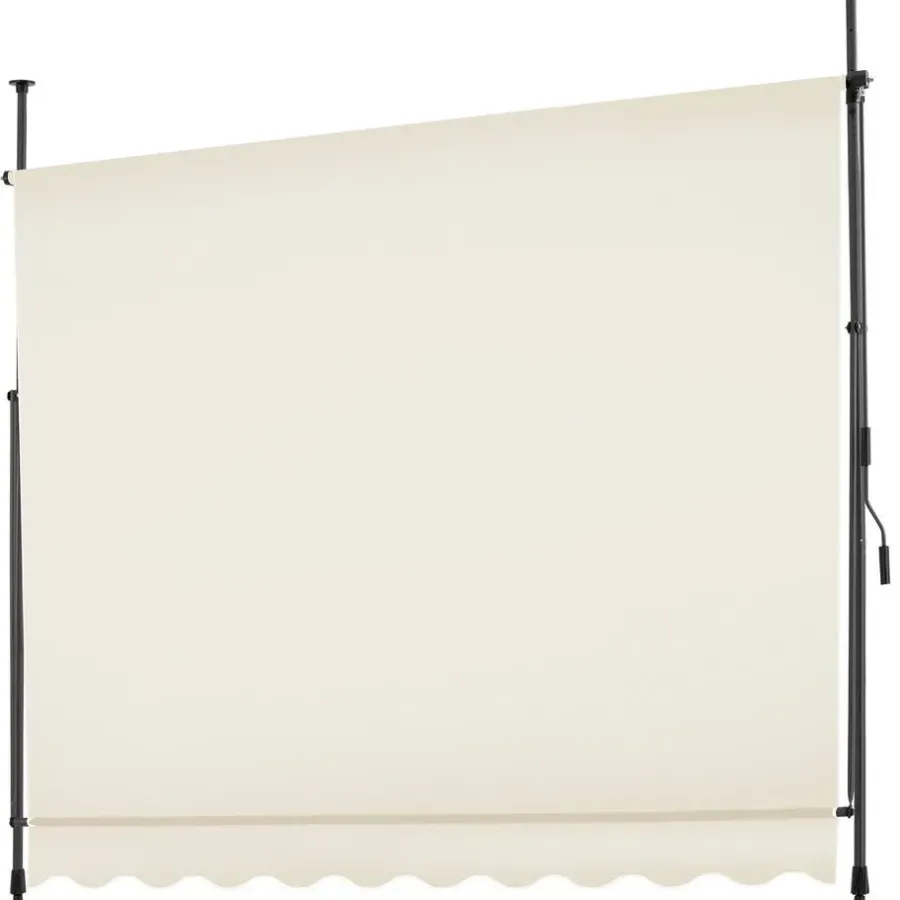 tectake Klemluifel met zwengel, in hoogte verstelbaar, Beige