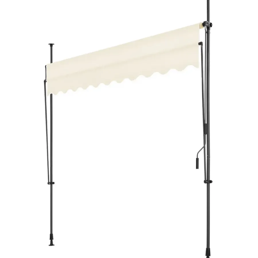 tectake Klemluifel met zwengel, in hoogte verstelbaar, Beige