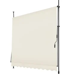 tectake Klemluifel met zwengel, in hoogte verstelbaar, Beige