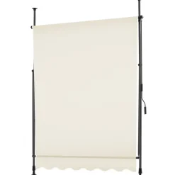tectake Klemluifel met zwengel, in hoogte verstelbaar, Beige