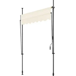 tectake Klemluifel met zwengel, in hoogte verstelbaar, Beige