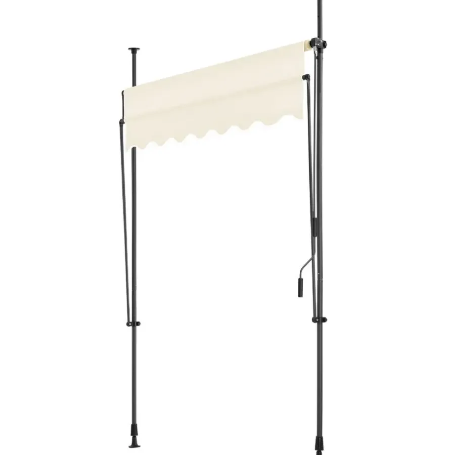 tectake Klemluifel met zwengel, in hoogte verstelbaar, Beige