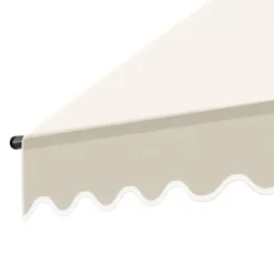 Schaduwdoeken-tectake Klemluifel met zwengel, in hoogte verstelbaar, Beige