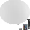 tectake Kogellamp Luminous Eye, LED, met afstandsbediening, Wit