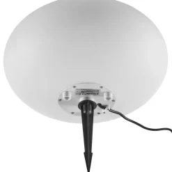 Buitenverlichting|Staande Lampen-tectake Kogellamp Luminous Eye, LED, met afstandsbediening, Wit