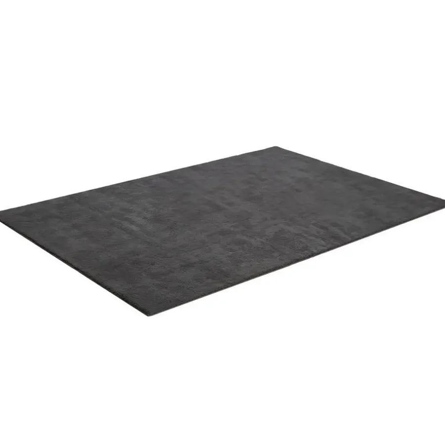 tectake ® Kortpolig vloerkleed Soft Zone 160 x 230 cm - Antraciet