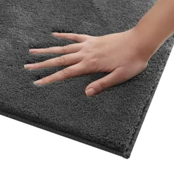 tectake ® Kortpolig vloerkleed Soft Zone 160 x 230 cm - Antraciet