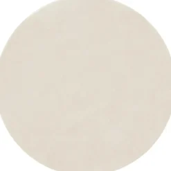 Ronde Vloerkleden-tectake ® Kortpolig vloerkleed Soft Zone Ø 120 cm - Crème