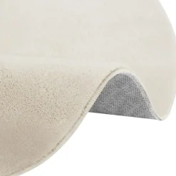 Ronde Vloerkleden-tectake ® Kortpolig vloerkleed Soft Zone Ø 120 cm - Crème