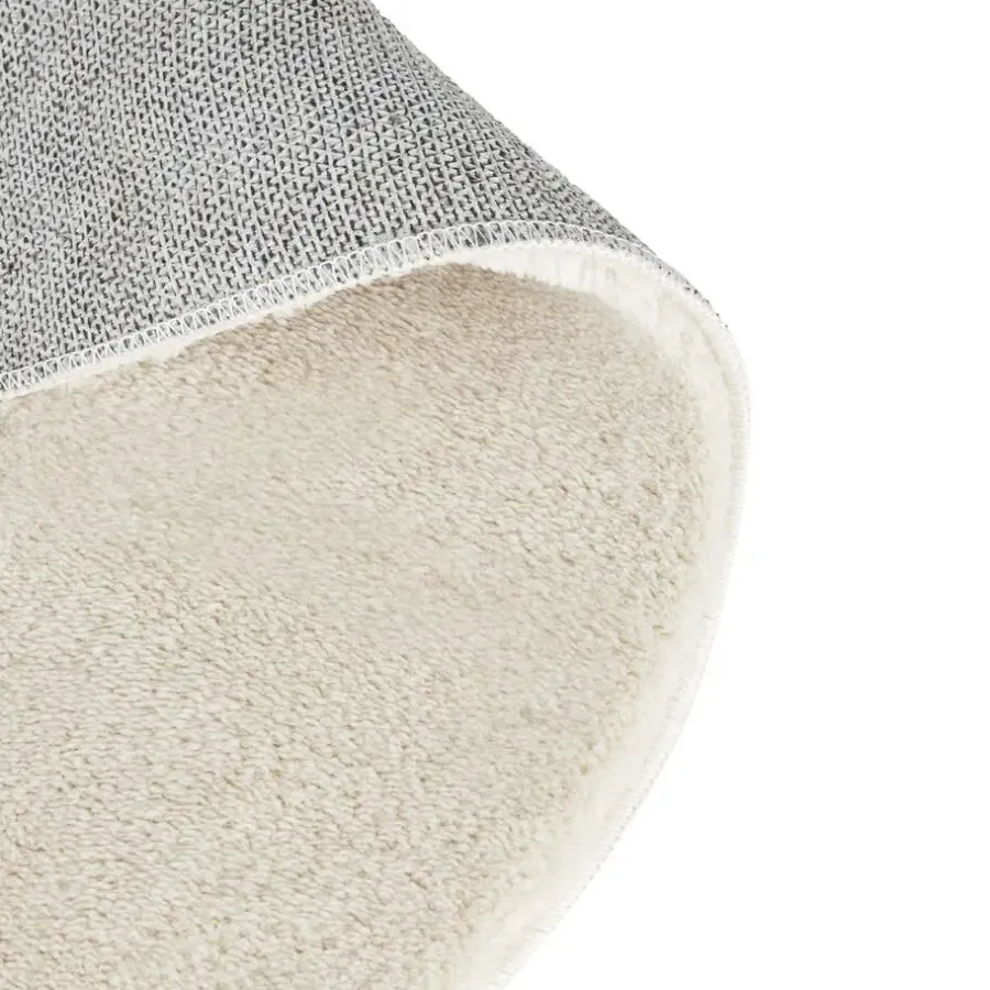 Ronde Vloerkleden-tectake ® Kortpolig vloerkleed Soft Zone Ø 120 cm - Crème