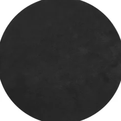 tectake ® Kortpolig vloerkleed Soft Zone Ø 120 cm - Zwart