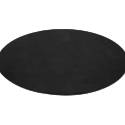 tectake ® Kortpolig vloerkleed Soft Zone Ø 120 cm - Zwart
