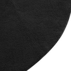 tectake ® Kortpolig vloerkleed Soft Zone Ø 120 cm - Zwart