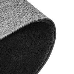 tectake ® Kortpolig vloerkleed Soft Zone Ø 120 cm - Zwart