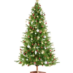 tectake Kunstkerstboom Cupid, spuitgietnaalden, Groen