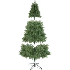 Kerstbomen-tectake Kunstkerstboom Dancer met spuitgietnaalden, Groen
