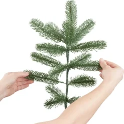 Kerstbomen-tectake Kunstkerstboom Dancer met spuitgietnaalden, Groen