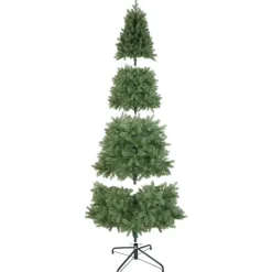 Kerstbomen-tectake Kunstkerstboom Dancer met spuitgietnaalden, Groen