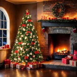 Kerstbomen-tectake Kunstkerstboom Dasher, natuurgetrouwe uitstraling, Groen