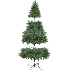 Kerstbomen-tectake Kunstkerstboom Prancer, spuitgietnaalden, Groen