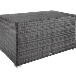 Kussenboxen-tectake Kussenbox Oslo met aluminium frame 145x82,5x79,5cm, Grijs
