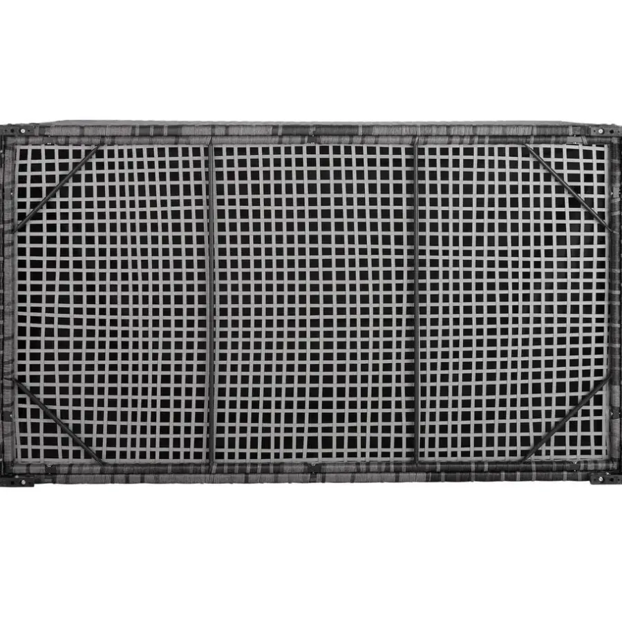 Kussenboxen-tectake Kussenbox Oslo met aluminium frame 145x82,5x79,5cm, Grijs