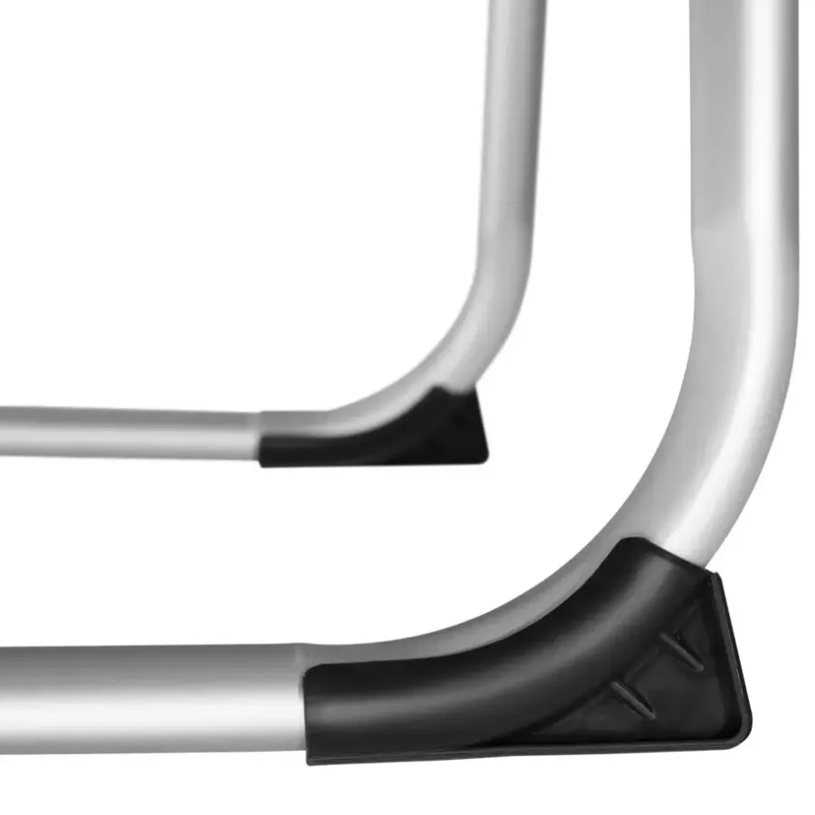Ligbedden-tectake Ligbed Aurelie van aluminium, 6 niveaus, Blauw