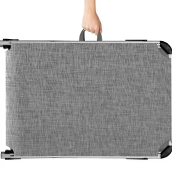 Ligbedden-tectake Ligbed Aurelie van aluminium, 6 niveaus, Grijsgevlekt