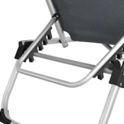 Ligbedden-tectake Ligbed Aurelie van aluminium, 6 niveaus, Grijs